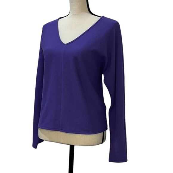 Alfani Ribbed Knit Long Sleeve Top - Picture 3 of 10